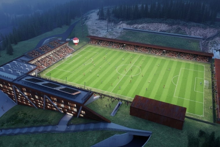 Wielofunkcyjny Stadion Biathlonowy na Kubalonce. Proj. Pracownia Reżyserii Architektury Archigeum sp.z o.o Wielofunkcyjny Stadion Biathlonowy na Kubalonce. Proj. Pracownia Reżyserii Architektury Archigeum sp.z o.o