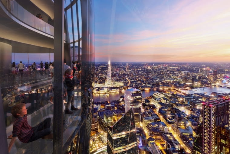 Wieża The Tulip w Londynie. Proj. Foster + Partners Wieża The Tulip w Londynie. Proj. Foster + Partners