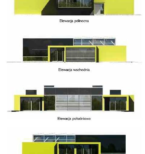 Widok elewacji, dom z rodzinną kuchnią