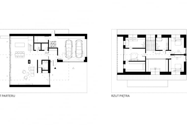 Chata Podcieniowa - rzut.