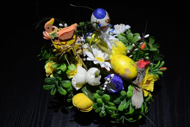 Wianek wilkanocny Dekoracja wielkanocna