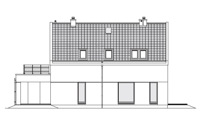 Elewacja tylna Elewacja tylna