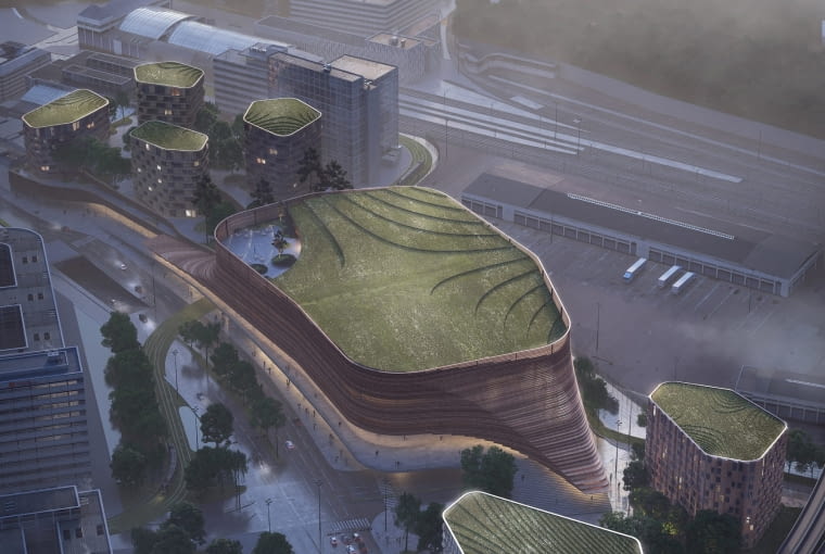 Projekt zabudowy dzielnicy Nygardstangen w Bergen Projekt zabudowy dzielnicy Nygardstangen w Bergen