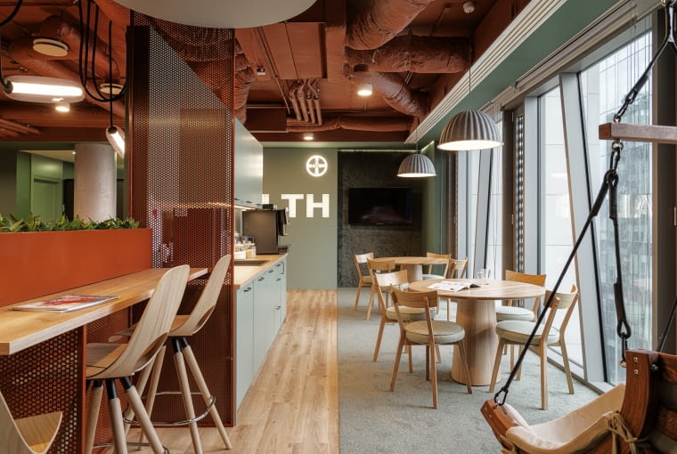 Biuro firmy Bayer w Oliwia Centre. Proj. Design Anatomy