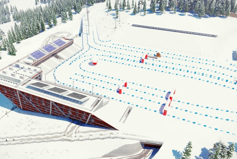 Wielofunkcyjny Stadion Biathlonowy na Kubalonce. Proj. Pracownia Reżyserii Architektury Archigeum sp.z o.o Wielofunkcyjny Stadion Biathlonowy na Kubalonce. Proj. Pracownia Reżyserii Architektury Archigeum sp.z o.o