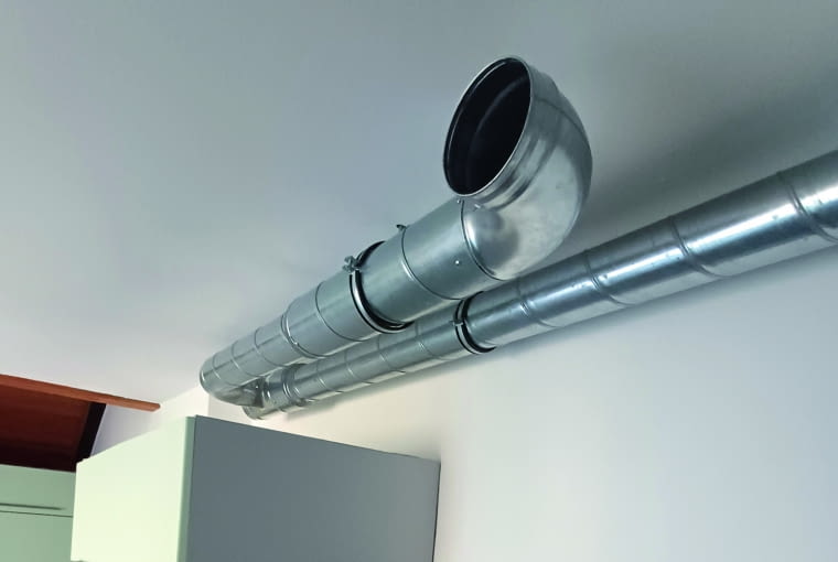 Jako kanały główne zalecane są rury typu spiro