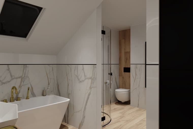 Łazienka na poddaszu