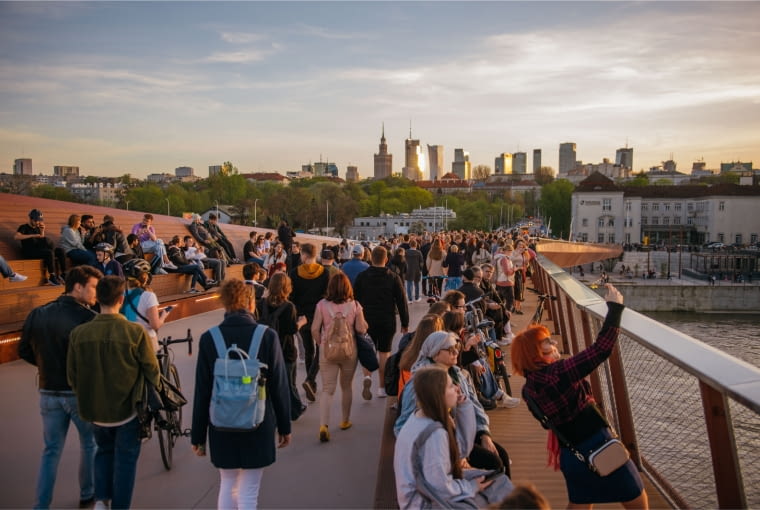 Most pieszo-rowerowy nad Wisłą - zwycięzca kategorii "Projektowanie przestrzeni publicznej" Most pieszo-rowerowy nad Wisłą - zwycięzca kategorii "Projektowanie przestrzeni publicznej"