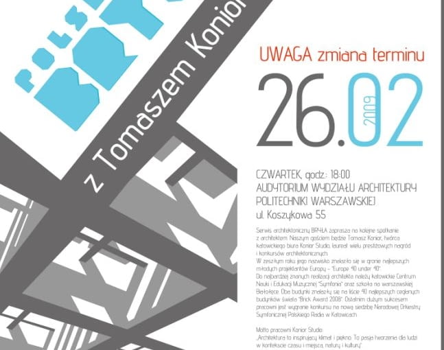 Nowy termin spotkania z Tomaszem Koniorem Nowy termin spotkania z Tomaszem Koniorem