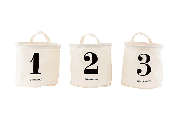 Pojemniki, bawełna i poliester, śr. 20 cm, wys. 20 cm, 69 zł/3 szt., Fabryka Form