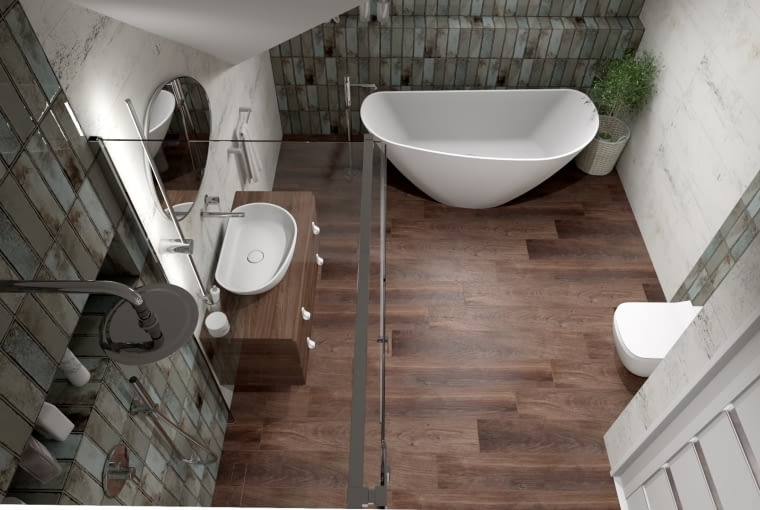 Łazienka na poddaszu