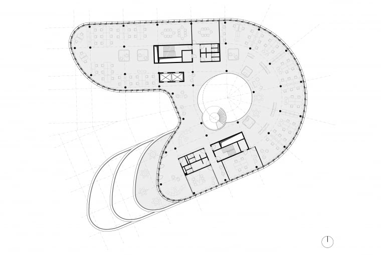 Plan czwartego piętra.