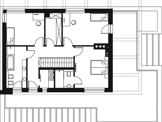 HomeKONCEPT-37, Projekt poddasza Projekty domów z miejscem do pracy