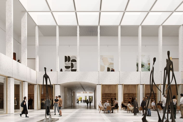 Koncepcja odbudowy Pałacu Saskiego i Pałacu Brühla. Proj. WXCA