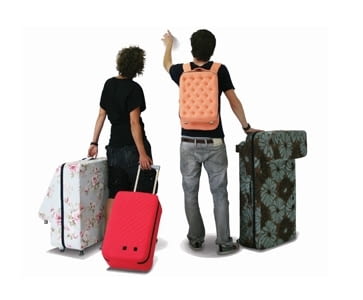 Zestaw walizek, które mogą być również kanapą. Zestaw walizek, które mogą być również kanapą.