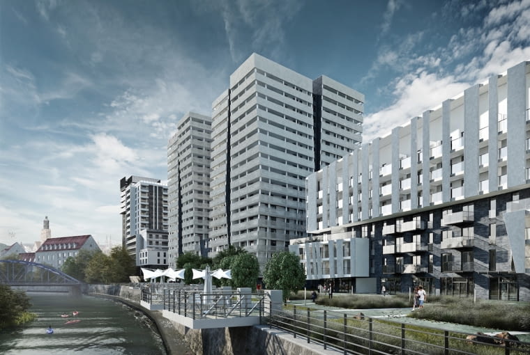 Atal Towers we Wrocławiu - wizualizacja Atal Towers we Wrocławiu