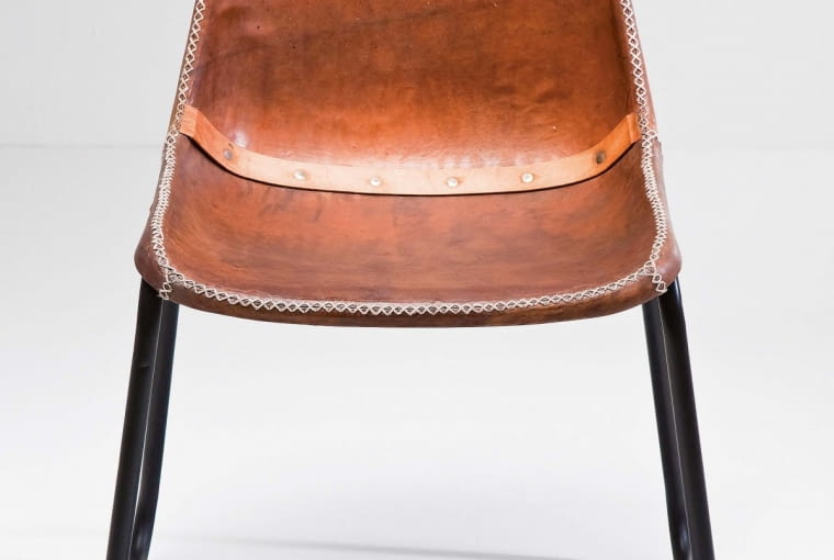Krzesło VINTAGE BROWN, żelazo i skóra kozia, 819 zł/szt., 9design Krzesło VINTAGE BROWN, żelazo i skóra kozia, 819 zł/szt., 9design