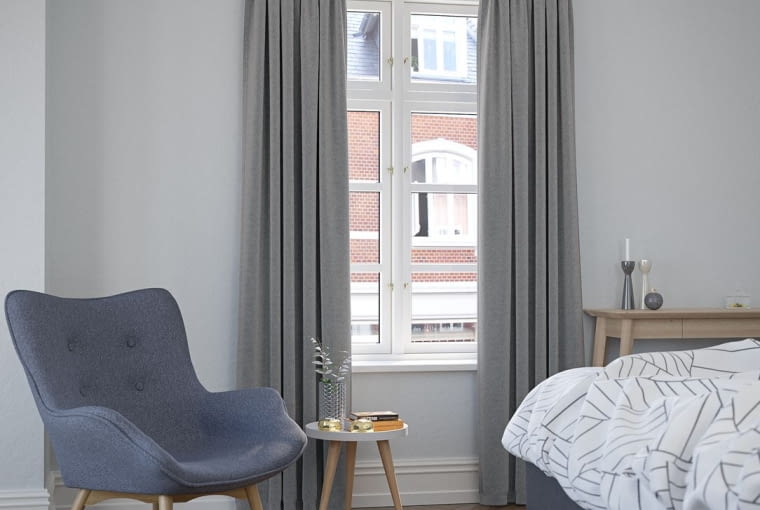 Zasłona zaciemniająca ALDRA 1x140x300 szary zasłony zaciemniające