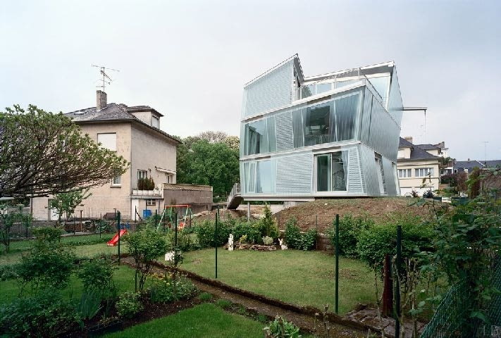 Dom we francuskim Thionville - Maison Go autorstwa Peripheriques Architectes Maison Go autorstwa Peripheriques Architectes