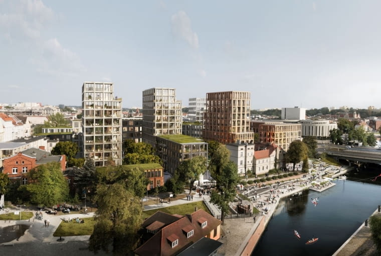 Nowy Port w Bydgoszczy. Proj. BBGK Architekci