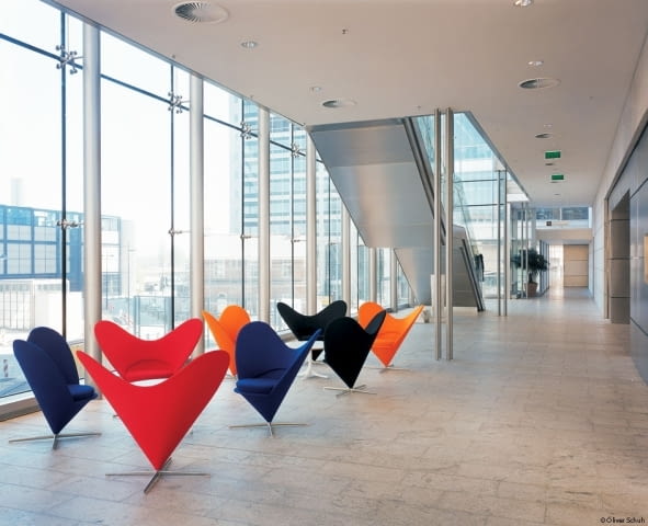Heart Cone Chair, proj. Verner Panton verner panton, heart chair, fotele, design, duńskie wzornictwo