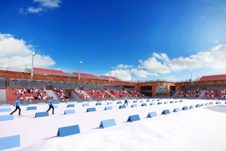 Wielofunkcyjny Stadion Biathlonowy na Kubalonce. Proj. Pracownia Reżyserii Architektury Archigeum sp.z o.o Wielofunkcyjny Stadion Biathlonowy na Kubalonce. Proj. Pracownia Reżyserii Architektury Archigeum sp.z o.o