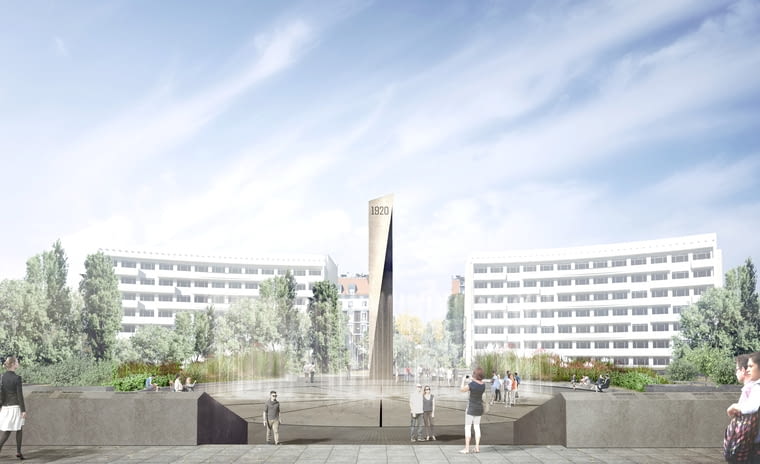 Projekt pomnika Bitwy Warszawskiej 1920 prygotowany przez Nizio Design International