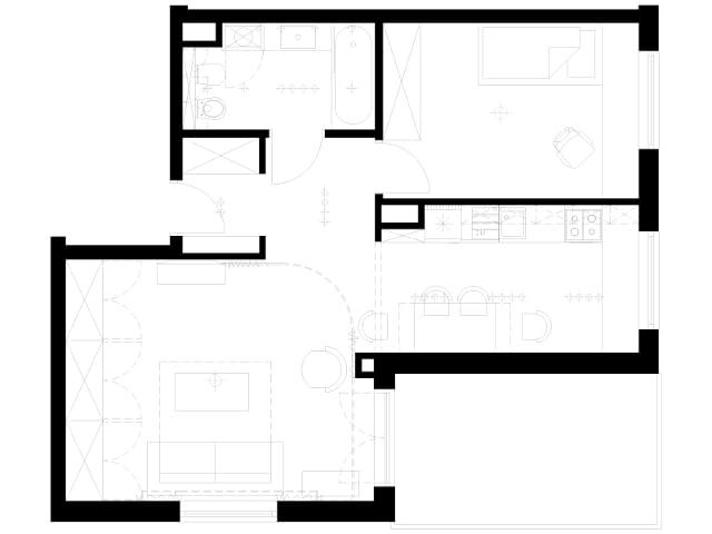 Plan mieszkania 53 m2 Plan mieszkania 53 m2