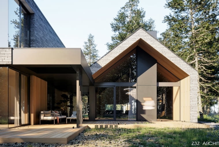 Ceglany dom w Magdalence. Proj. Z3Z Architekci