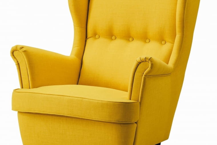 Fotel Strandmon, obicie z tkaniny, IKEA, 899 zł Fotel Strandmon, IKEA