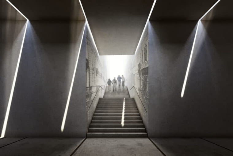 Koncepcja rozbudowy Muzeum Powstania Warszawskiego. Proj. Nizio Design International