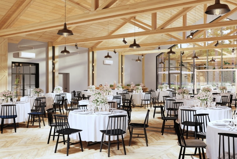 Dom weselno-eventowy w Woli Chorzelowskiej pod Mielcem. Proj. MEEKO Architekci