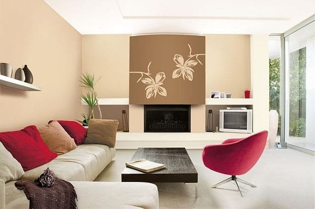 Kominek w salonie Kominek w salonie