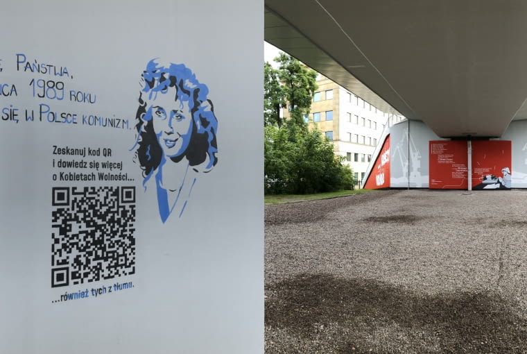 'Kobiety Wolności' - mural na przystanku PKM Gdańsk Strzyża