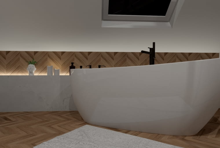 Łazienka na poddaszu