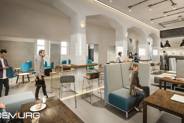 Siedziba Wydziału Matematyki Politechniki Wrocławskiej w dawnym szpitalu we Wrocławiu. Proj. DEMIURG Project S.A.