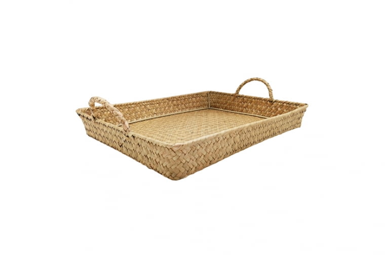 Taca z trawy morskiej z uchwytami 28x37 cm 49,90 zl Taca z trawy morskiej z uchwytami 28x37 cm 49,90 zl