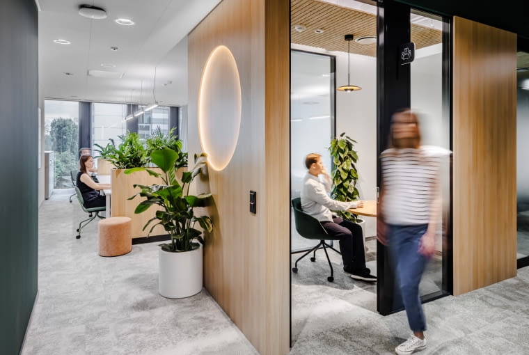 Biuro Lux Med w Warszawie. Proj. Workspace