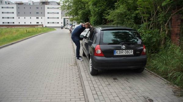 Osiedle mieszkaniowe w Krakowie.