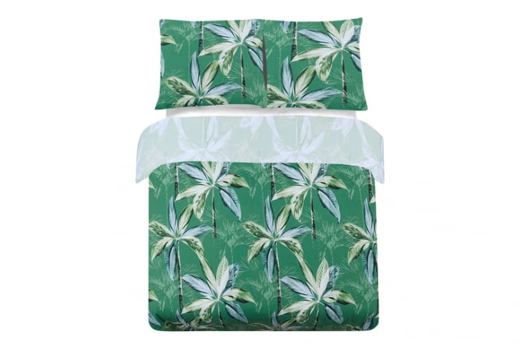 Komplet pościeli w palmy zielony LAGOS 160x200 cm 99,90zł