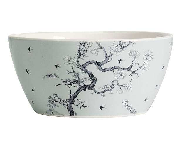 H&M Home: ceramiczna miska we wzorzyste nadruki o średnicy 13 cm. Cena: 19,90 zł. akcesoria, tekstylia, materiały, H&M Home, H&M do domu