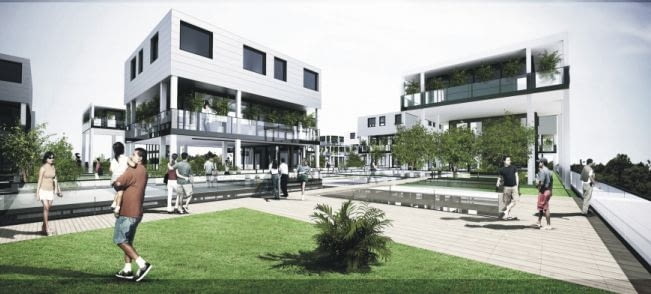 I Wyróżnienie za projekt dyplomowy "Wyspa zdarzeń" Kinga Siedlarczyk, architektka, studenci, projekty, architektura, dyplom roku