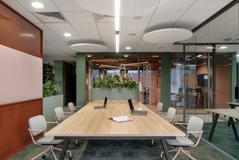 Biuro firmy Bayer w Oliwia Centre. Proj. Design Anatomy