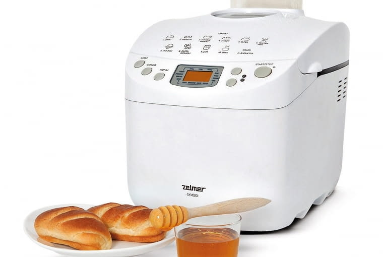 Małe AGD. BM1000, 11 programów, w tym przyśpieszony i do dżemów, 3 wielkości bochenka, maks. 1 kg, ruszt na bagietki, moc 650 W, 402 zł, Zelmer