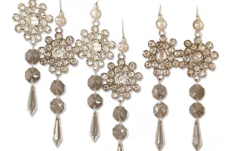 Ozdoby wiszące, zestaw 6 szt. Fleurette Ozdoby wiszące, zestaw 6 szt. Fleurette