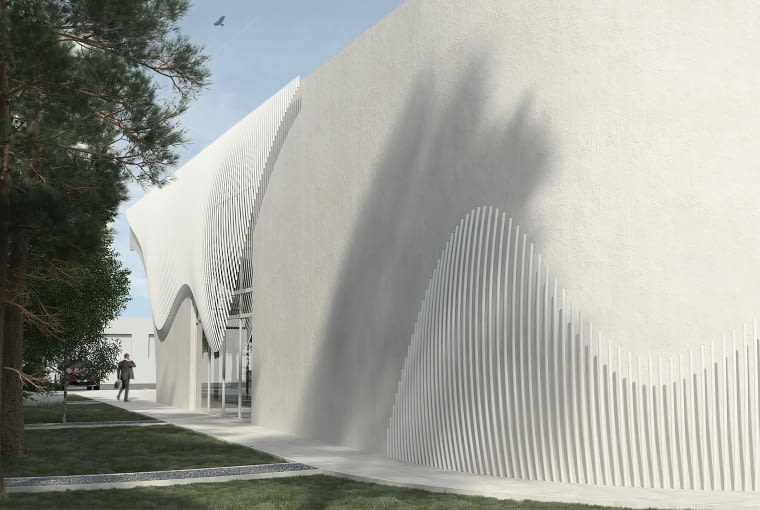 Budynek Miejsko-Gminnej Biblioteki Publicznej w Bełżycach. Proj. GK-Atelier