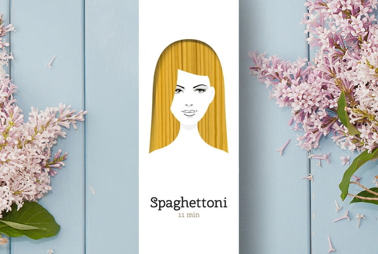 Opakowanie makaronu - proj. Nikita opakowanie makaronu, kreatywne opakowanie, ciekawe opakowanie, dobrze zaprojektowane opakowanie