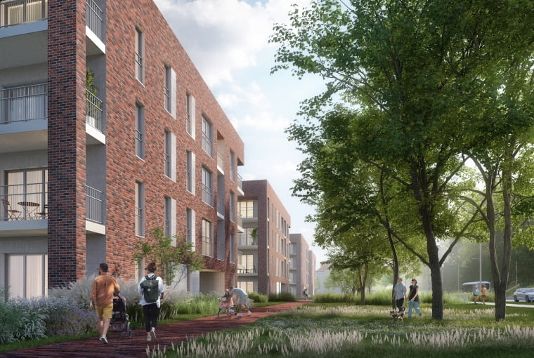 Projekt TBS w Gliwicach - ul. Pszczyńska