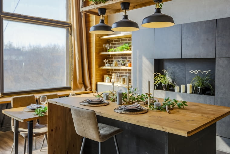 Nowoczesne wnętrze w stylu eko