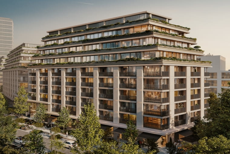 NOHO ONE w Warszawie. Proj. BBGK Architekci. Na kondygnacjach 6-8 znajdą się większe apartamenty NOHO ONE w Warszawie. Proj. BBGK Architekci. Na kondygnacjach 6-8 znajdą się większe apartamenty